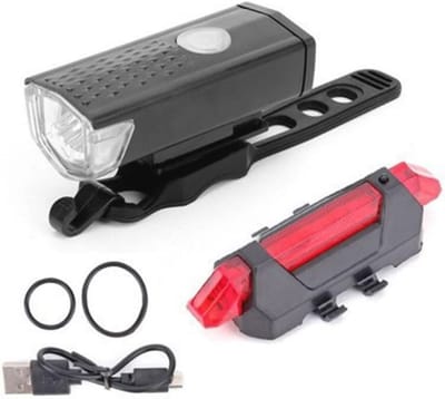 Waterdichte LED Fietsverlichting Set - USB Oplaadbare Voor- en Achterlichten voor Fiets