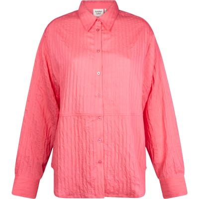 Another Label Catalina Shirt Long Sleeve Camelia Rose Maat: S | Longsleeves Outlet | Dames | Roze
