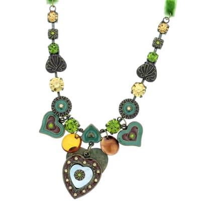 Behave - Groene Ketting met Hart Hanger - 40 cm