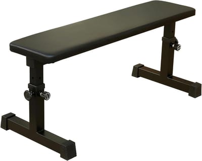 Halterbank - Fitness bank - Kracht training - Extra zwaar draagvermogen - 109 cm lengte - Zwart