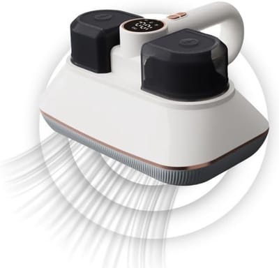 Huisstofmijt Stofzuiger - Mijtzuiger Voor Matrassen Met UV-Licht - 3 Krachtige Zuigniveaus - Mijtzuiger Met LED-Scherm - Dubbele Stofbak - Draadloze Stofzuiger Voor Hygiënische Reiniging