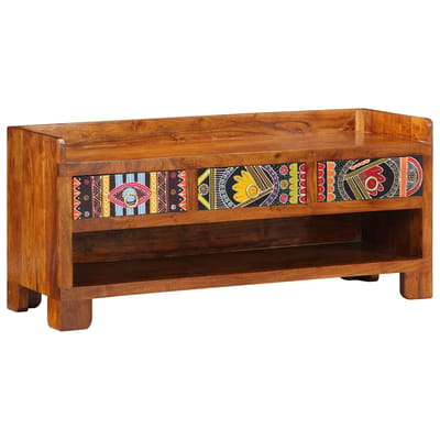 vidaXL - Schoenenbank - Honing - bruin - 100 - x - 35 - x - 45 - cm - Massief - Acacia - Hout