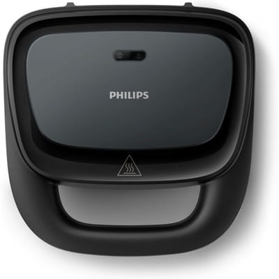 Croque monsieur - PHILIPS - HD2331/90 - Série 3000 - 750W - Plaques croque-monsieur toaster - Noir