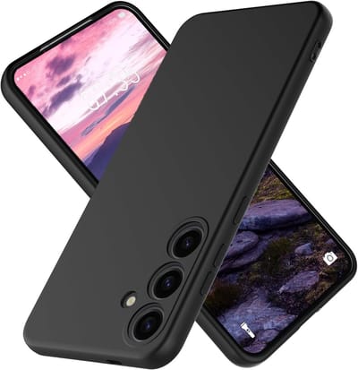 Shockproof Backcover - Liquid Silicone Soft Hoesje - Geschikt voor: Samsung Galaxy S24 - Zwart