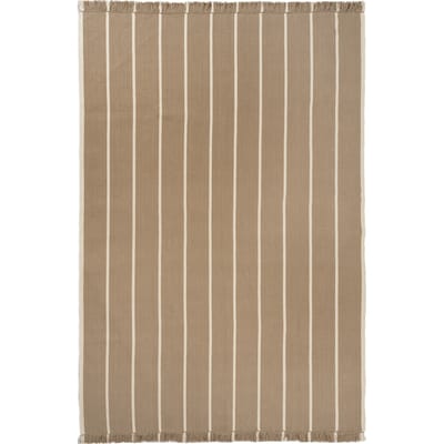 Ferm Living Calm Kelim-deken - dark sand/off-white - 300 x 200 cm