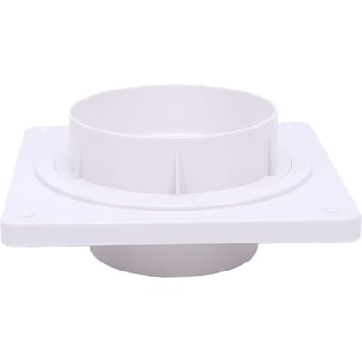 Drogerafvoer Connector Kit 7x7 Inch Drogerafvoer Muurplaat en Slangconnector voor 4 Inch Slangen