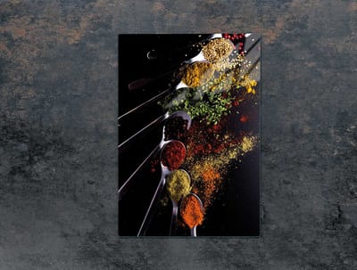 TMK ArtDeko - Snijplank - 35x52 cm - Przyprawy - Beschermende Glasplaat - Multifunctioneel