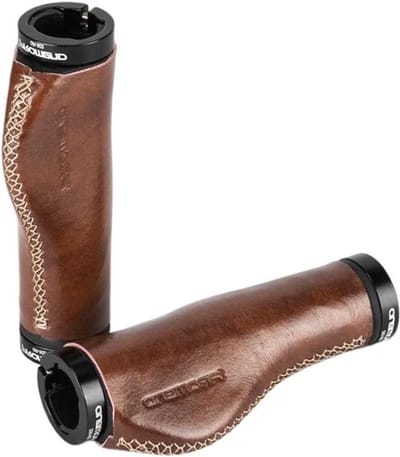 Fietshandgrepen - Ergonomische grips - Comfortabel fietsen - Antislip rubber - 13 cm lengte - Bruin