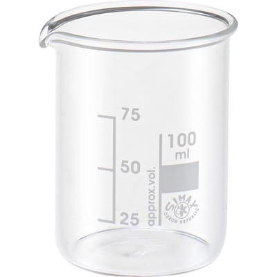 Glazen mengbeker met schaalverdeling - 100 ml