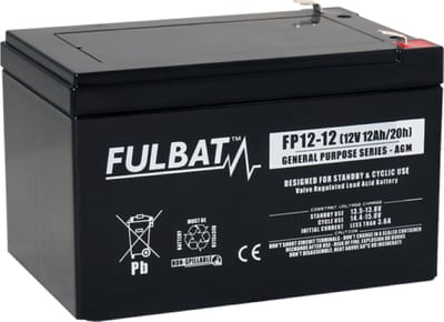 Fulbat FP 12-12 Accu 12V 12Ah – Gel VRLA Accu | Onderhoudsvrij