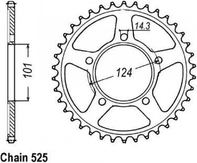Couronne de transmission Sifam pour Moto KTM 990 Superduke 2005 à 2013 Neuf