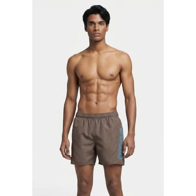 Arena Fundamentals  Logo Boxer R Dark Olive-turquoise Maat: S | Zwembroeken Outlet | Heren | Bruin