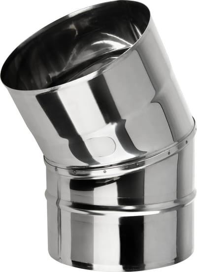 Bocht 30° RVS Ø110mm.