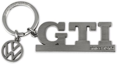 VW GTI Sleutelhanger met Bedel - Zilver