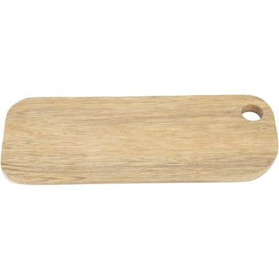 Houten Snijplank met Ophanggat Houten Hakplank voor Brood Pizza Groente Fruit Kaas beige