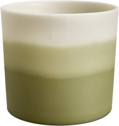 Elho Colour Gradiant Rond 14cm - Bloempot voor Binnen - 100% Gerecycled Plastic - Ø 13.8 x H 12.4 - Bamboegroen
