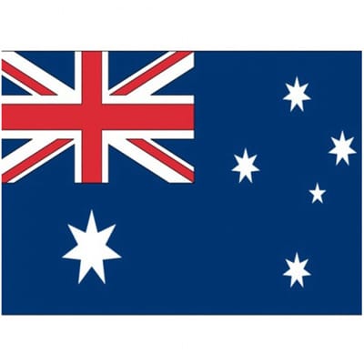 Vlag van Australie stickers - 7 x 10 cm - Landen - Australische vlaggetjes - versiering - feestartikelen