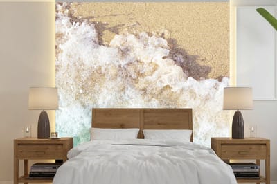 Behang - Fotobehang Golf - Strand - Zee - Water - Breedte 220 cm x hoogte 220 cm