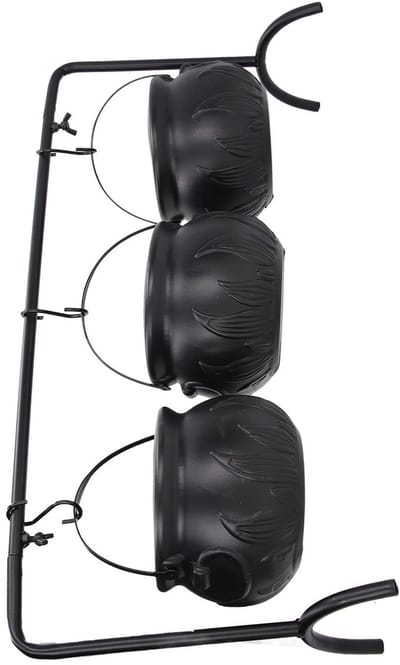 Dailygoods- Heksenketel Set van 3 - Halloween Decoratie - Snoepemmer - Serveerschalen - Kunststof - Stijlvol Ontwerp