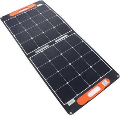 Opvouwbaar Zonnepaneel - Draagbare Energie - Off-Grid Stroom - Hoge Efficiëntie 100W - 64x56x4 cm - Zwart