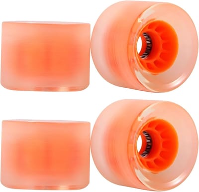Skateboard Wielen - Longboard Cruiser - Dagelijks cruisen - LED-licht effect - 4 stuks - Zwart