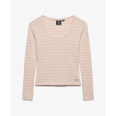 Gestreepte lange mouwen t-shirt voor dames Superdry Ath Ess