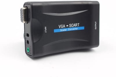VGA naar SCART Converter Adapter met Audiokabel en Afstandsbediening voor HDTV Plug and Play