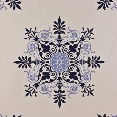 DUTCH WALLCOVERINGS Behang tegel beige en blauw 7277-5