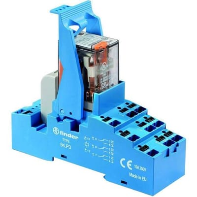 Finder 58.P3.8.230.0060 Relaismodule (modulair) Nominale spanning: 230 V/AC Schakelstroom (max.): 10 A 3x wisselcontact 1 stuk(s)