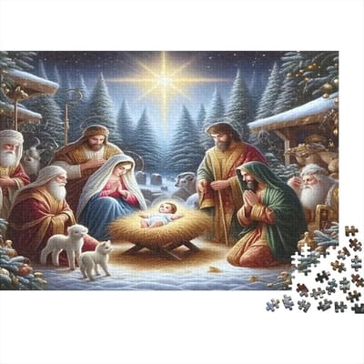 Puzzel 1000 Stukjes - Legpuzzel Volwassenen - Ontspannend Tijdverdrijf - Gerecycled Papier - 38 x 26 cm - Vuurpaard Spiegeling