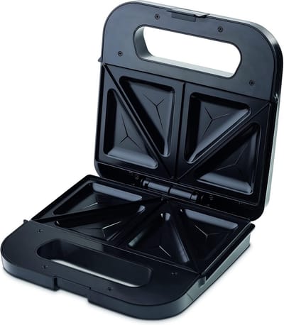 Elektrisch Tosti-ijzer voor 2 Broodjes met Antiaanbaklaag en BPA-vrij Materiaal