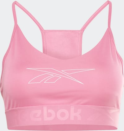 Reebok Sport BH model Big Logo Dames - Roze - Maat S