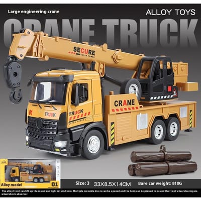 1/18 Schaal Kraan Engineering Vrachtwagens Legering Diecast Model Kinderen Engineering Vrachtwagen Speelgoed Bureau Decoraties Cadeau Voor Vrienden Jongens