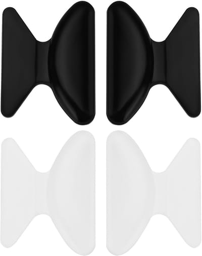 Dailygoods- Neuspads Siliconen Antislip - Zelfklevend - Bril Pads - Vlinderklevende Neuspads - 10 Paar - Huidvriendelijk - Brilpads