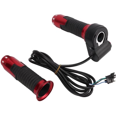 1 Paar Set Draai Gashendel Handvat Stuur Elektrisch Voertuig Accessoires 12V?99V ( Geen Weergave van Drie black