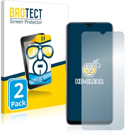 BROTECT - Screenprotector voor Oppo A16 / A17 - Folie Beschermfolie transparant 2 Stuks