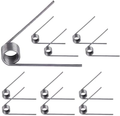 Dailygoods - 10 Stuks V-vormige Rvs Torsiespringen - 5mm Buiten Diameter, 0.5mm Draad