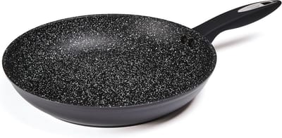 Koekenpan 28cm van Gesmeed Aluminium met Antiaanbaklaag - Geschikt voor Inductie en Vaatwasser