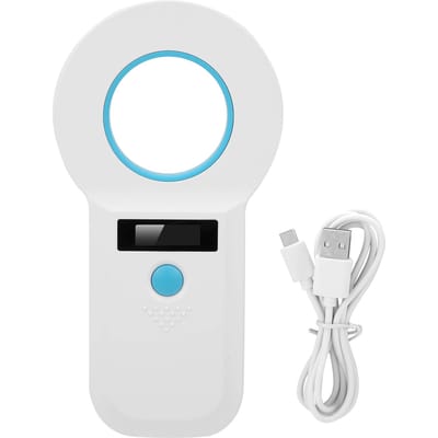Lecteur de Puce pour Animaux, Lecteur RFID, USB 2.0, EMID/FDX-B (ISO1784/85), pour l'identification et la gestion des animaux de compagnie (Chiens, Chats, Chevaux, etc.)