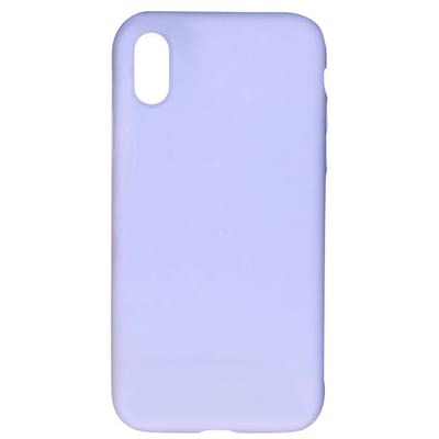 Accezz Hoesje - Geschikt voor Apple iPhone Xs / X - Liquid Silicone Backcover - Paars