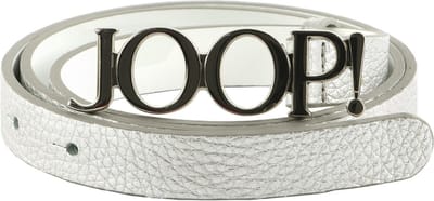 JOOP! Leren Riem 2,0 CM Women's Cow Leather Belt W75 Silver Zilverkleurig