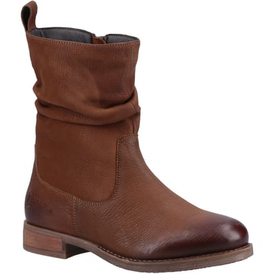 Hush Puppies Emilia Leren Vrouwen Laarzen Tan