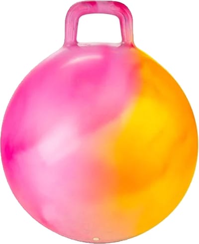 Skippybal marble - oranje/roze - D45 cm - buitenspeelgoed voor kinderen