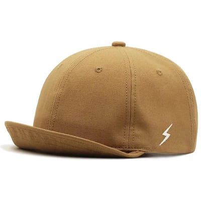 55-60Cm 60-65Cm Grote Maat Zachte Top Baseballpet Unisex Verstelbaar Gerimpelde Hip Hop Hoed Buiten 6Cm Korte Klep Paardrijhoed 55-60cm beige