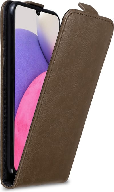 Cadorabo Hoesje geschikt voor Samsung Galaxy A33 5G in KOFFIE BRUIN - Beschermhoes in flip design Case Cover met magnetische sluiting