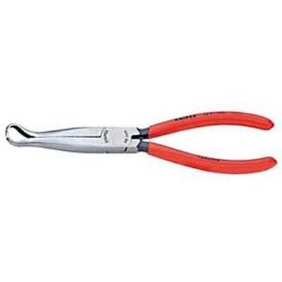 Knipex 38 91 200 Platte rondbektang Elektronica en fijnmechanica 45° gebogen Vanadium elektrostaal 200 mm