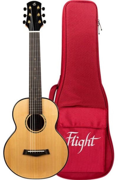 Flight GUT850 Guitarlele met Solid Spruce Top en Acacia Body 6-Snarig ADGCEA