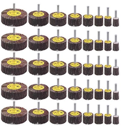 Aluminium Oxide Flap Wielen Cone Shape - 80 Grit Zandwielen in 8 Maten