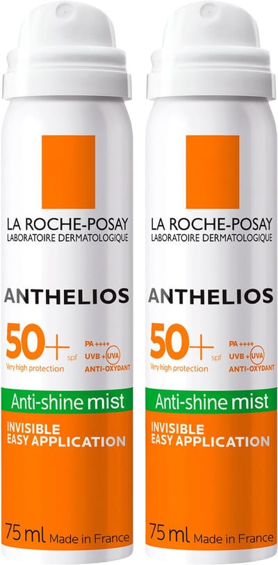La Roche-Posay Anthelios Zonnebrand Mist Gezicht SPF50 - Voordeelbundel 2x 75ml