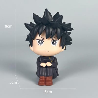 1/9cm Anime Jujutsu Kaisen Figuur Itadori Yuji Gojo Satoru Fushiguro Megumi Kawaii PVC Model Auto Decoratie Cadeau gray
